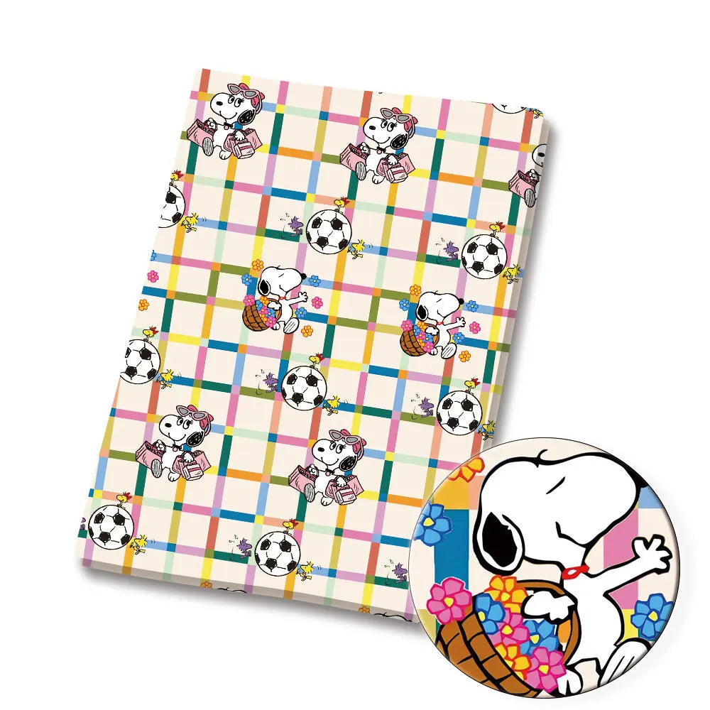 スヌーピー 漫画生地 人気 DIY 140*50cm ハンドメイド 裁縫 パッチワーク キルティング ベビードレス ホームシート プリント生地 生地 裁縫 子供用生地