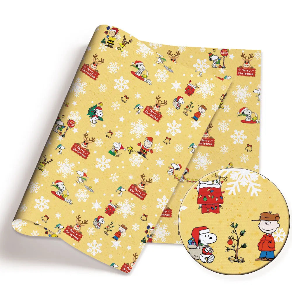 Snoopy-Cartoon-Stoff, heiß, DIY, 140 x 50 cm, handgefertigt, Nähen, Patchwork, Quilten, Babykleid, Heimtuch, bedruckter Stoff, Stoff zum Nähen, Kinderstoff