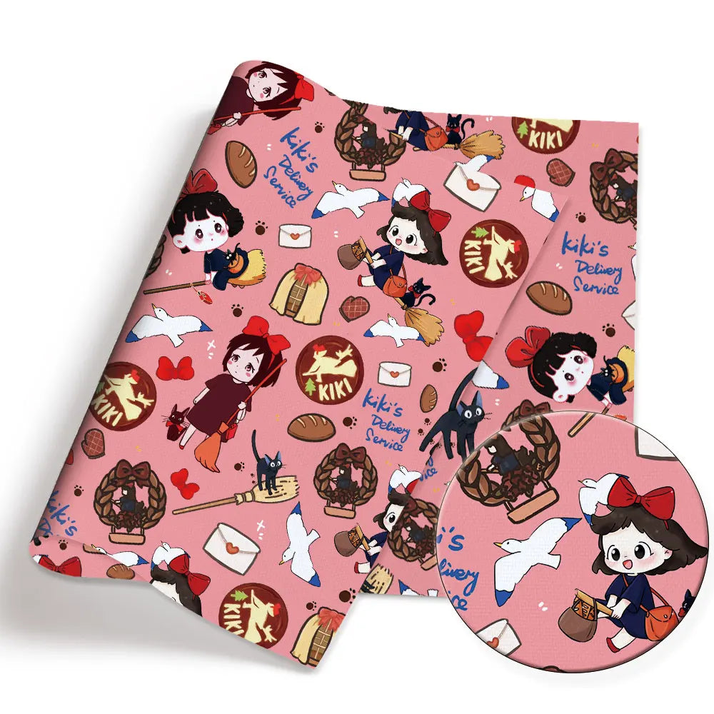 Ghibli Cartoon Stoff Hot DIY140 * 50cm Handarbeit Nähen Patchwork Quilten Baby Kleid Home Blatt Bedruckter Stoff Stoff Nähen Kinderstoff