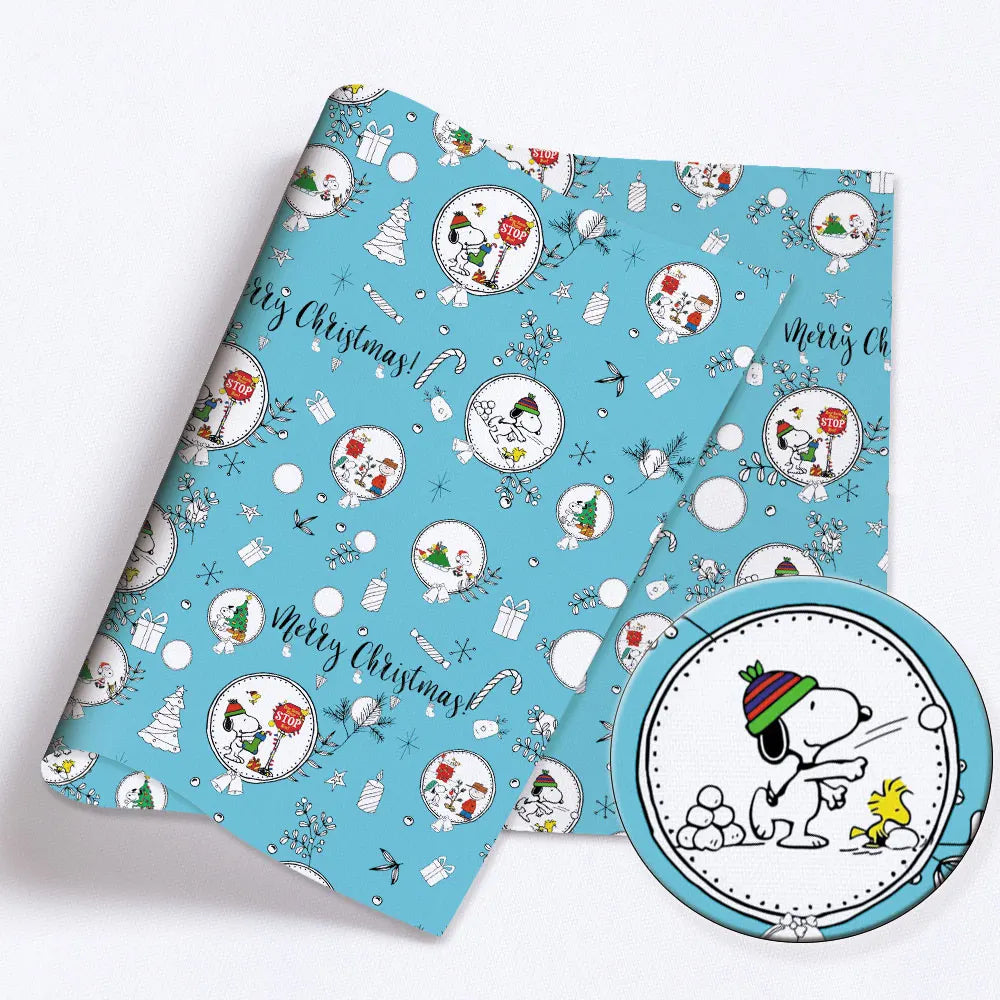 Snoopy-Cartoon-Stoff, heiß, DIY, 140 x 50 cm, handgefertigt, Nähen, Patchwork, Quilten, Babykleid, Heimtuch, bedruckter Stoff, Stoff zum Nähen, Kinderstoff