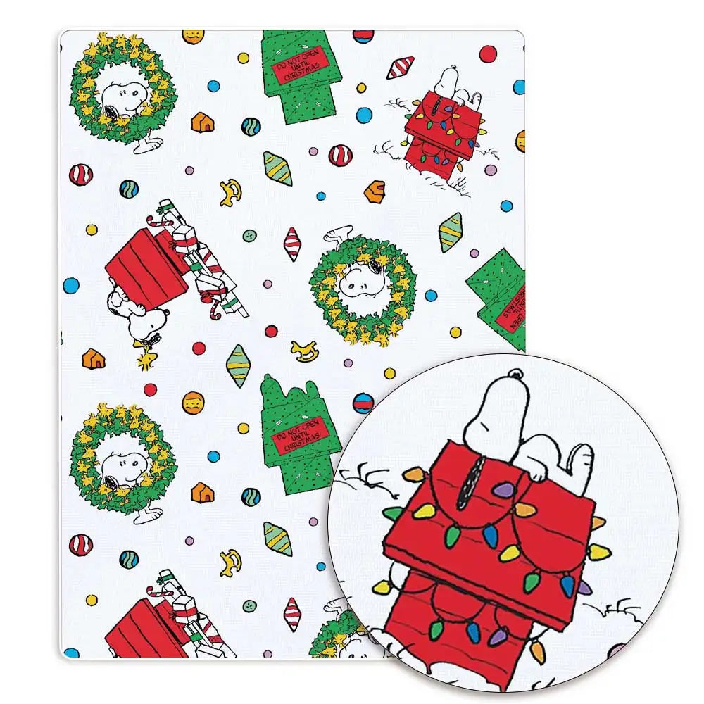 Snoopy-Cartoon-Stoff, heiß, DIY, 140 x 50 cm, handgefertigt, Nähen, Patchwork, Quilten, Babykleid, Heimtuch, bedruckter Stoff, Stoff zum Nähen, Kinderstoff