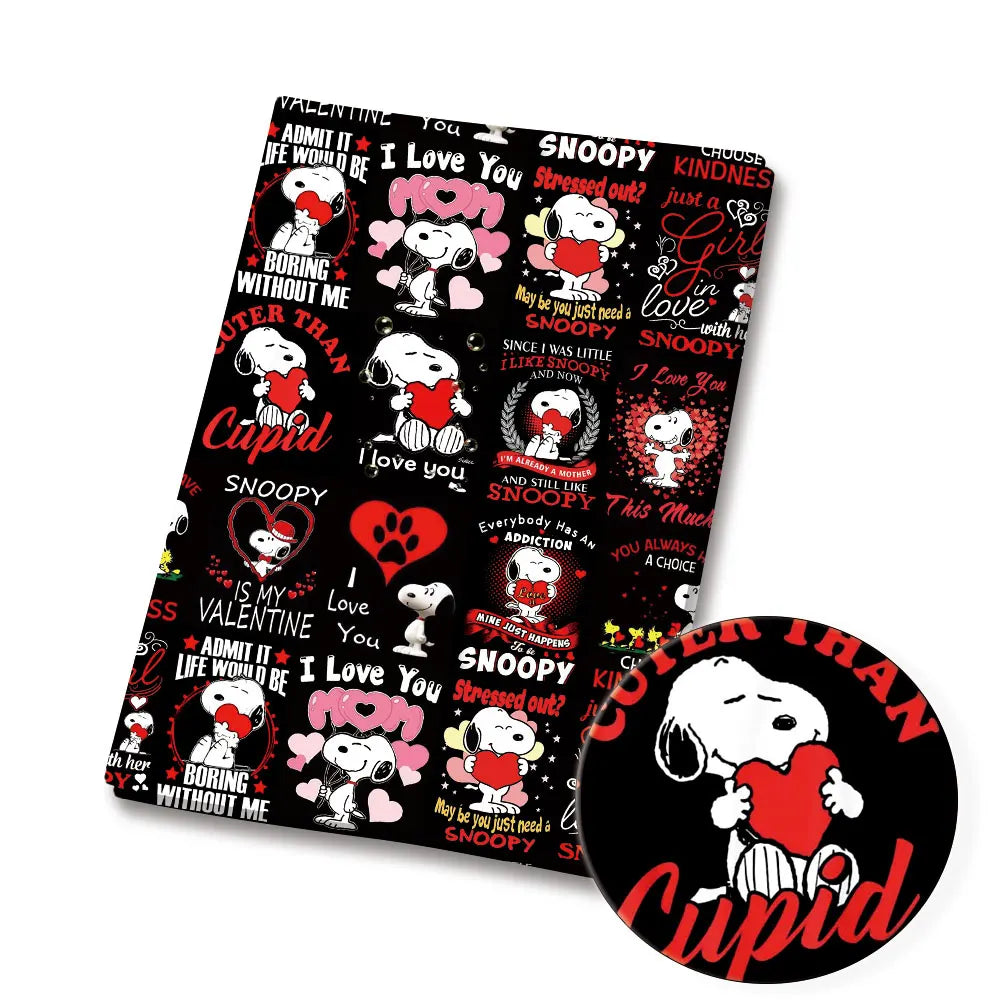 Snoopy-Cartoon-Stoff, heiß, DIY, 140 x 50 cm, handgefertigt, Nähen, Patchwork, Quilten, Babykleid, Heimtuch, bedruckter Stoff, Stoff zum Nähen, Kinderstoff