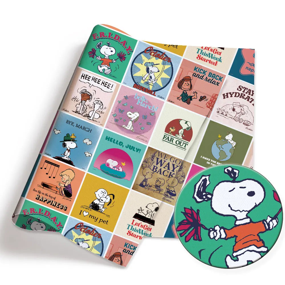 Snoopy-Cartoon-Stoff, heiß, DIY, 140 x 50 cm, handgefertigt, Nähen, Patchwork, Quilten, Babykleid, Heimtuch, bedruckter Stoff, Stoff zum Nähen, Kinderstoff