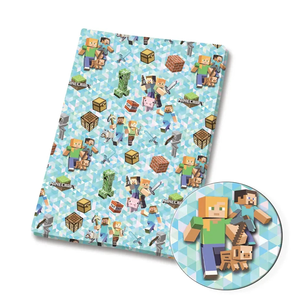 Minecraft Cartoon Stoff Hot DIY140 * 50cm Handarbeit Nähen Patchwork Quilten Baby Kleid Home Blatt Bedruckter Stoff Stoff Nähen Kinder