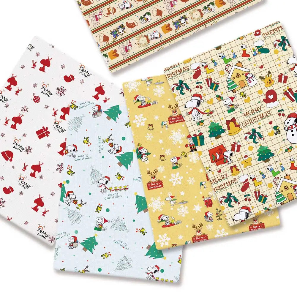 Snoopy-Cartoon-Stoff, heiß, DIY, 140 x 50 cm, handgefertigt, Nähen, Patchwork, Quilten, Babykleid, Heimtuch, bedruckter Stoff, Stoff zum Nähen, Kinderstoff