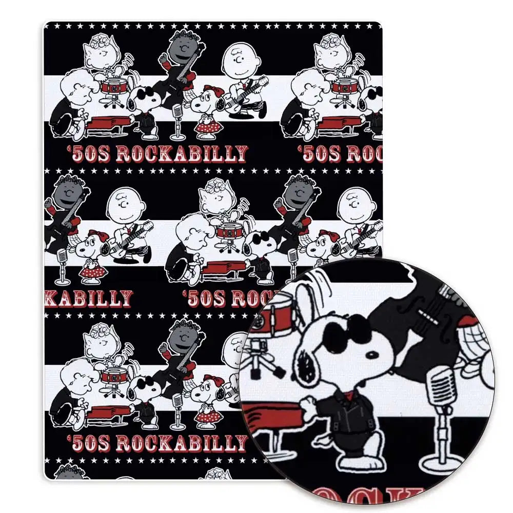 Snoopy-Cartoon-Stoff, heiß, DIY, 140 x 50 cm, handgefertigt, Nähen, Patchwork, Quilten, Babykleid, Heimtuch, bedruckter Stoff, Stoff zum Nähen, Kinderstoff