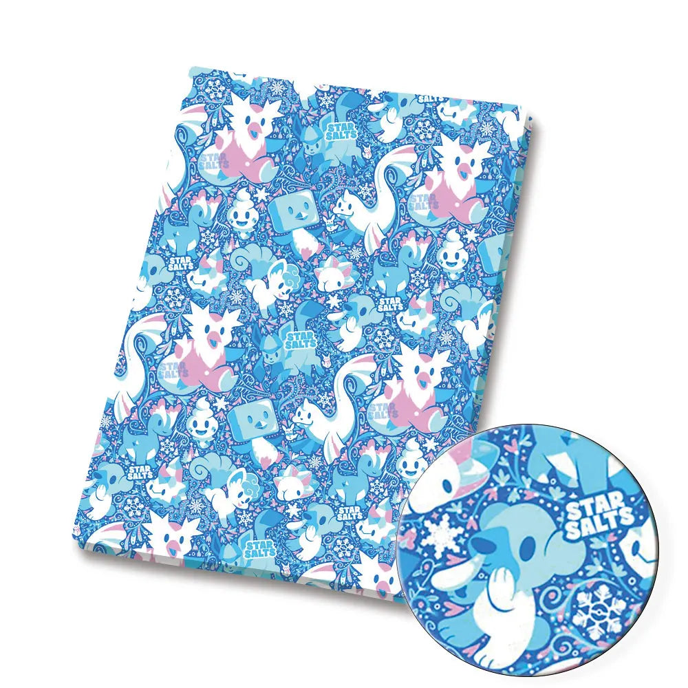 ポケモン漫画生地140×50cm ハンドメイド 裁縫 パッチワーク キルティング ベビードレス ホームシート プリント生地 生地 裁縫 子供用