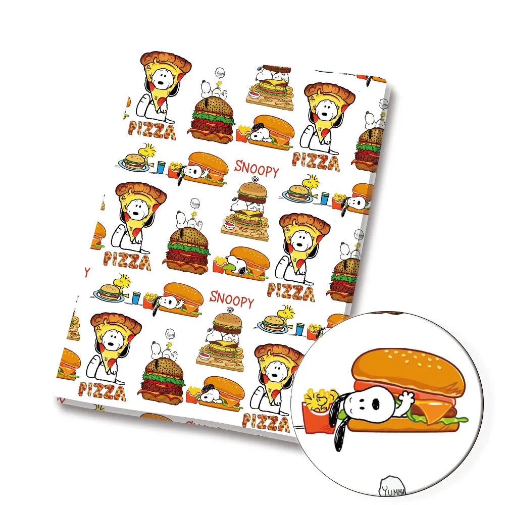 Snoopy-Cartoon-Stoff, heiß, DIY, 140 x 50 cm, handgefertigt, Nähen, Patchwork, Quilten, Babykleid, Heimtuch, bedruckter Stoff, Stoff zum Nähen, Kinderstoff
