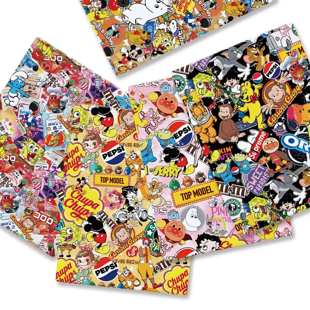 printed fabric 140x50cm