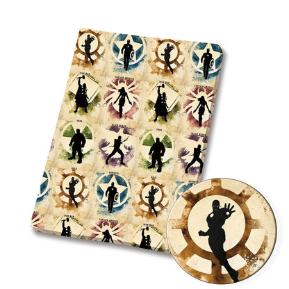 printed fabric 140x50cm