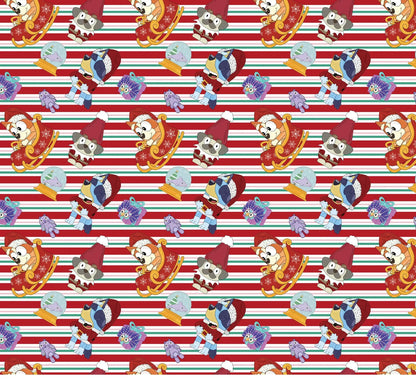 Bluey Fabric 140x50CM 漫画コットン生地 パッチワーク ティッシュ 子供用 ホームテキスタイル 裁縫 人形 ドレス カーテン ポリエステルコットン生地