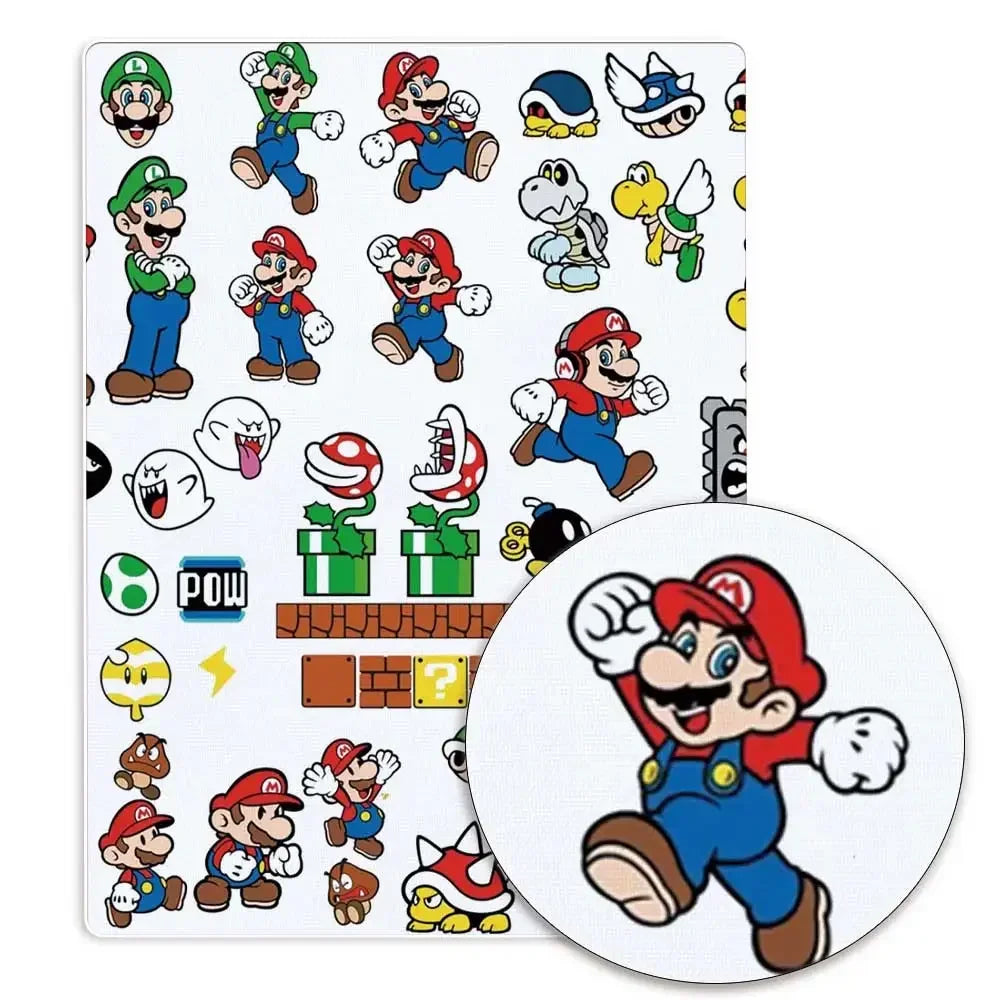 マリオ漫画生地 人気 DIY 140*50cm ハンドメイド 裁縫 パッチワーク キルティング ベビードレス ホームシート プリント生地 生地 裁縫 子供用生地