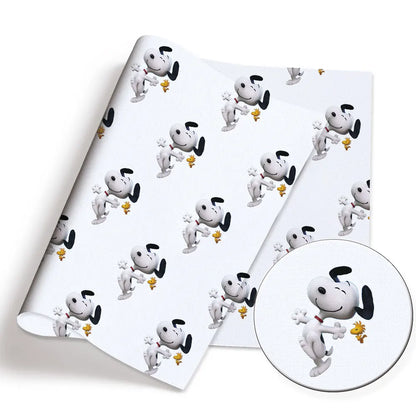 Snoopy-Cartoon-Stoff, heiß, DIY, 140 x 50 cm, handgefertigt, Nähen, Patchwork, Quilten, Babykleid, Heimtuch, bedruckter Stoff, Stoff zum Nähen, Kinderstoff 