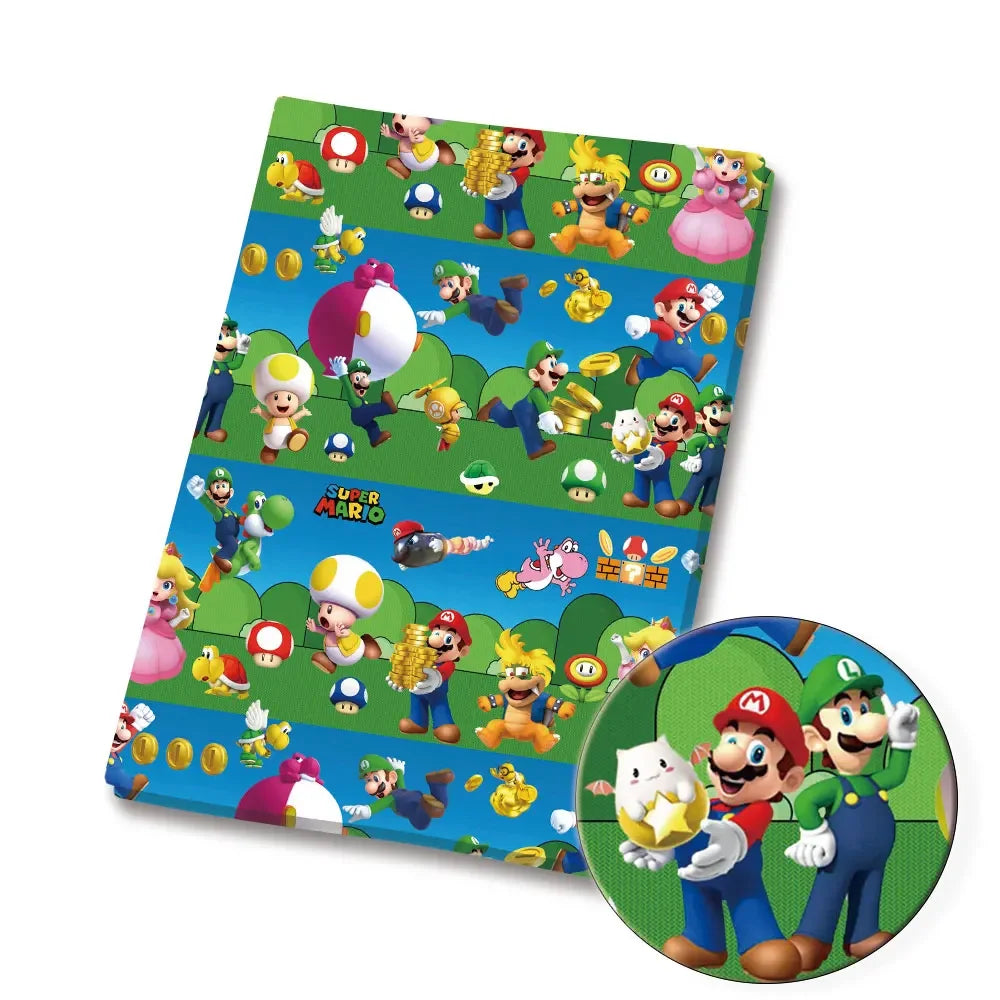 マリオ漫画生地 人気 DIY 140*50cm ハンドメイド 裁縫 パッチワーク キルティング ベビードレス ホームシート プリント生地 生地 裁縫 子供用生地