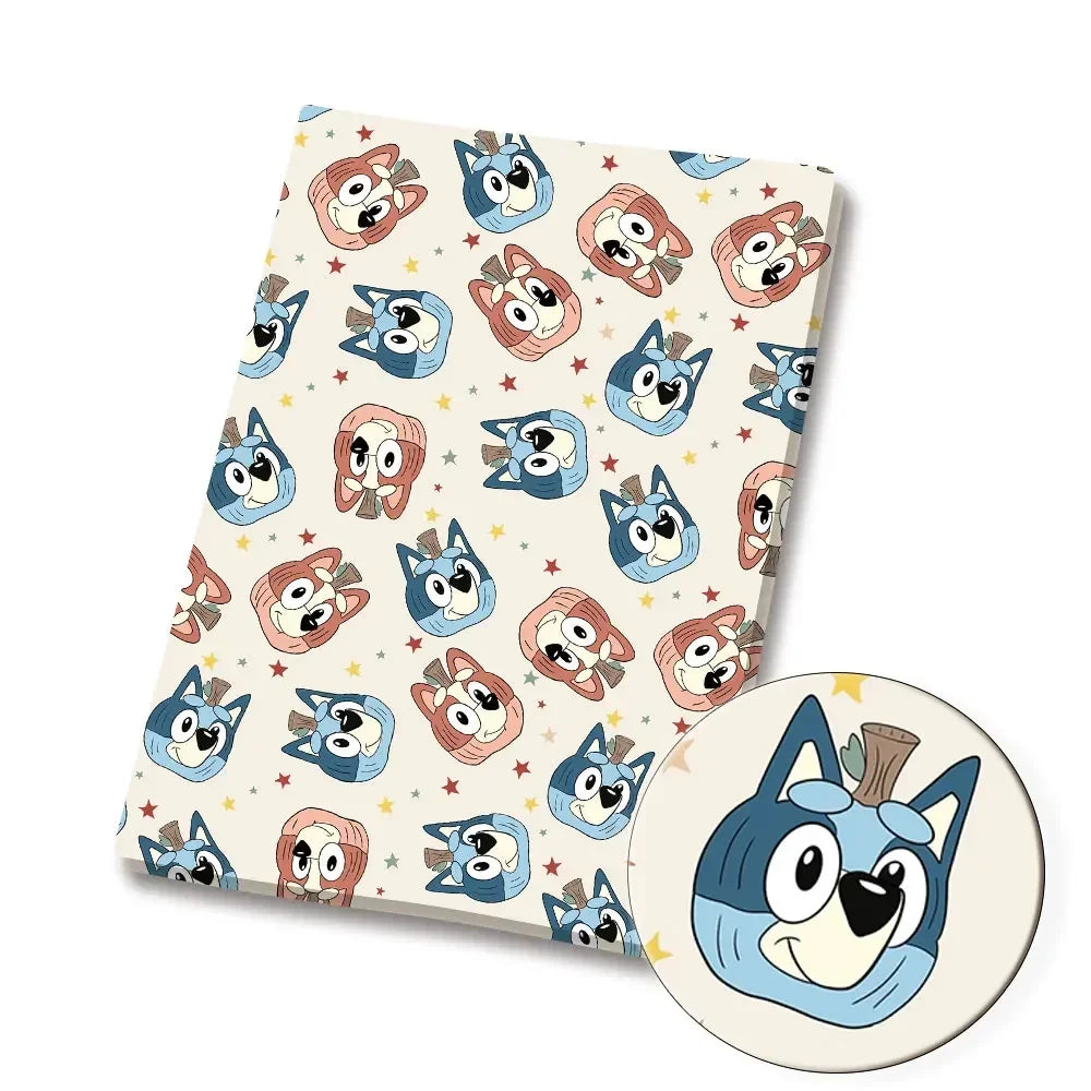 Bluey Fabric 140x50CM 漫画コットン生地 パッチワーク ティッシュ 子供用 ホームテキスタイル 裁縫 人形 ドレス カーテン ポリエステルコットン生地