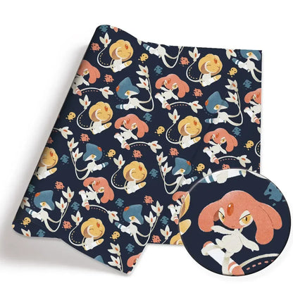 printed fabric 140x50cm