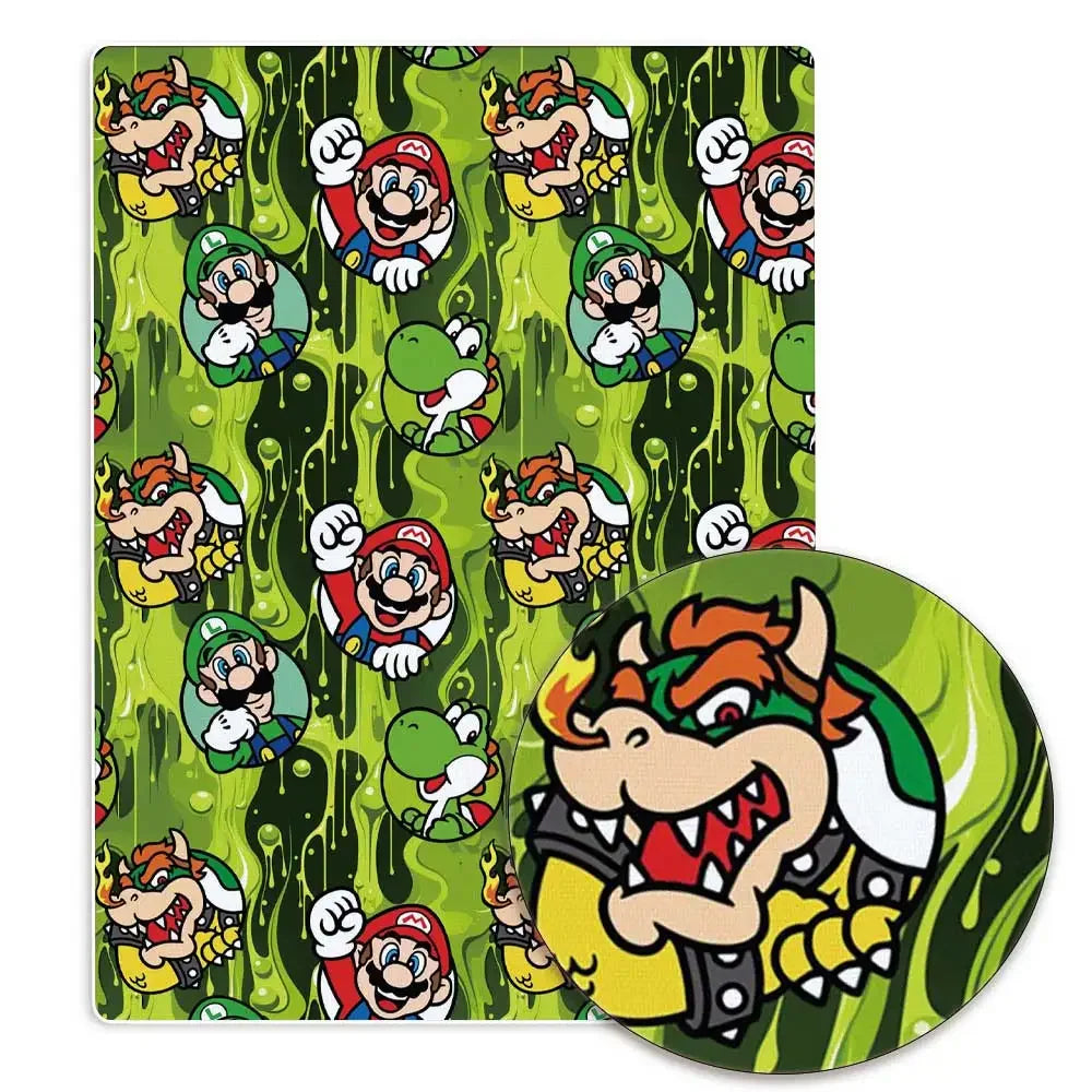 Mario Cartoon Stoff Heißer DIY140 * 50cm Handgemachte Nähen Patchwork Quilten Baby Kleid Hause Blatt Gedruckt Stoff Stoff Nähen Kinder stoff 