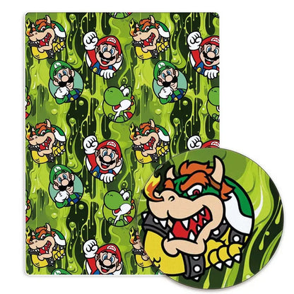 Mario Cartoon Stoff Heißer DIY140 * 50cm Handgemachte Nähen Patchwork Quilten Baby Kleid Hause Blatt Gedruckt Stoff Stoff Nähen Kinder stoff 