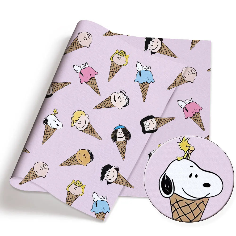 Snoopy-Cartoon-Stoff, heiß, DIY, 140 x 50 cm, handgefertigt, Nähen, Patchwork, Quilten, Babykleid, Heimtuch, bedruckter Stoff, Stoff zum Nähen, Kinderstoff 
