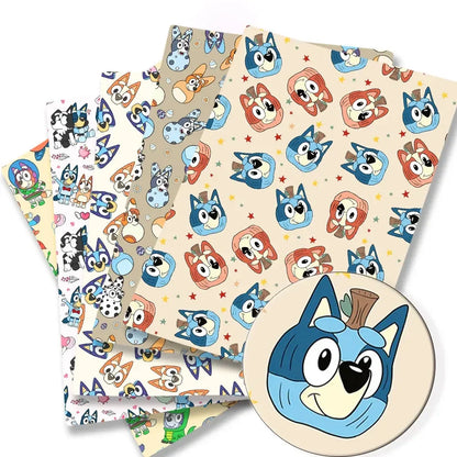 Bluey Fabric 140x50CM 漫画コットン生地 パッチワーク ティッシュ 子供用 ホームテキスタイル 裁縫 人形 ドレス カーテン ポリエステルコットン生地
