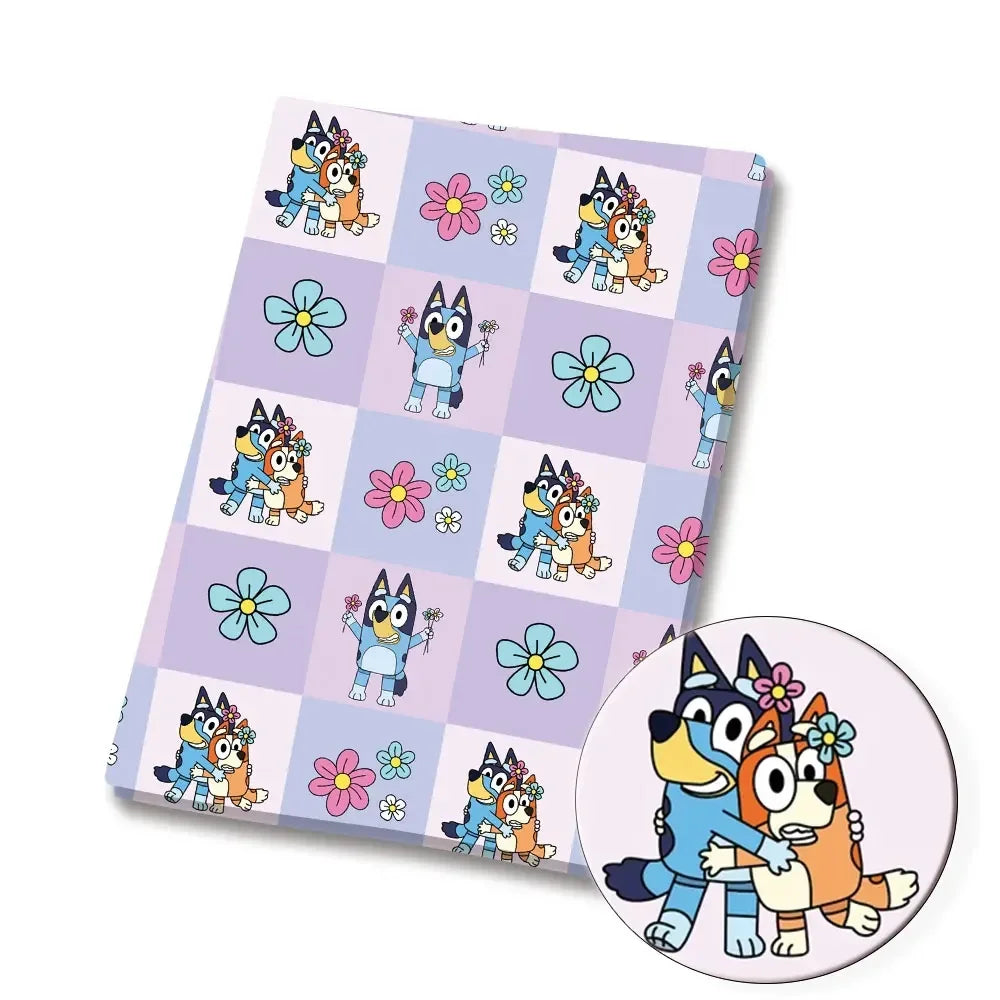 Bluey Fabric 140x50CM 漫画コットン生地 パッチワーク ティッシュ 子供用 ホームテキスタイル 裁縫 人形 ドレス カーテン ポリエステルコットン生地