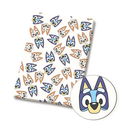Bluey Fabric 140x50CM 漫画コットン生地 パッチワーク ティッシュ 子供用 ホームテキスタイル 裁縫 人形 ドレス カーテン ポリエステルコットン生地