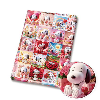 Snoopy-Cartoon-Stoff, heiß, DIY, 140 x 50 cm, handgefertigt, Nähen, Patchwork, Quilten, Babykleid, Heimtuch, bedruckter Stoff, Stoff zum Nähen, Kinderstoff 