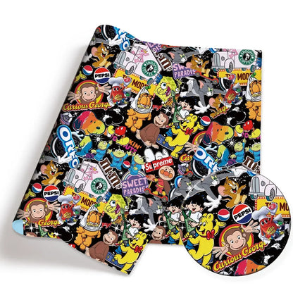 printed fabric 140x50cm