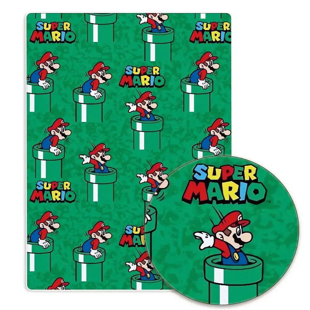 マリオ漫画生地 人気 DIY 140*50cm ハンドメイド 裁縫 パッチワーク キルティング ベビードレス ホームシート プリント生地 生地 裁縫 子供用生地