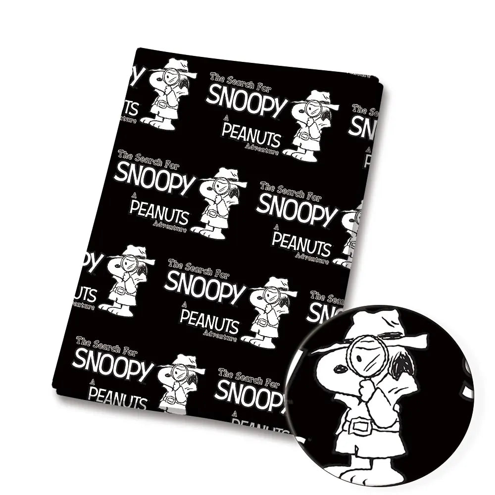 Snoopy-Cartoon-Stoff, heiß, DIY, 140 x 50 cm, handgefertigt, Nähen, Patchwork, Quilten, Babykleid, Heimtuch, bedruckter Stoff, Stoff zum Nähen, Kinderstoff 