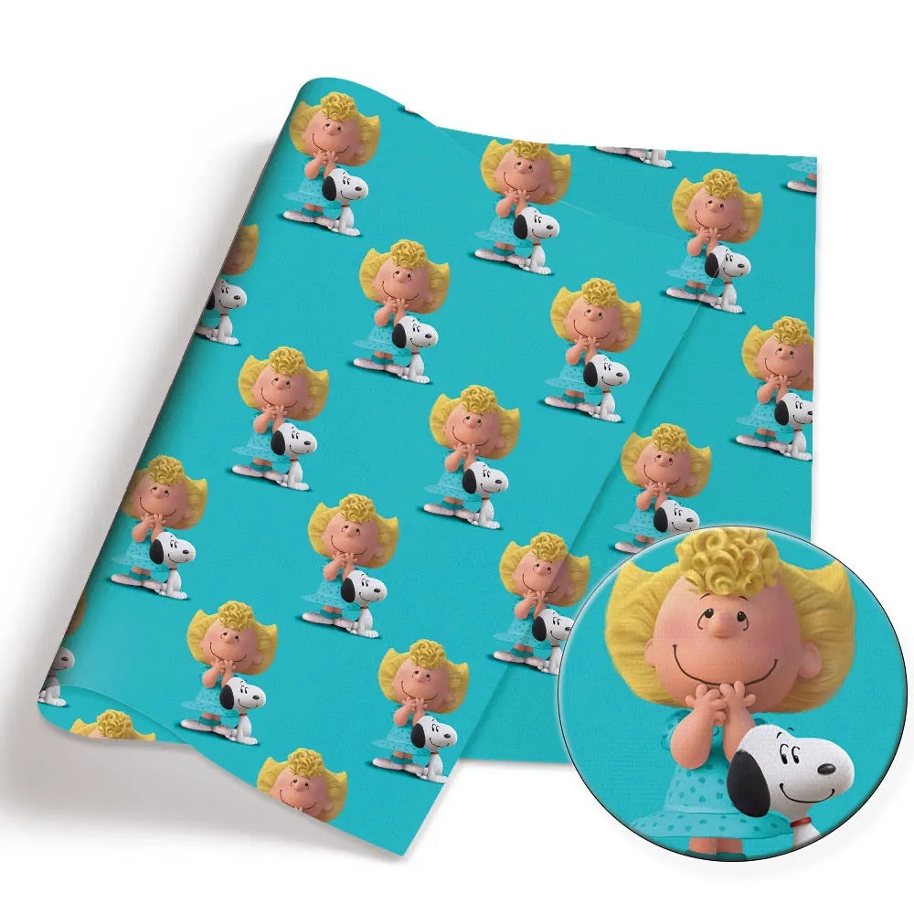 Snoopy-Cartoon-Stoff, heiß, DIY, 140 x 50 cm, handgefertigt, Nähen, Patchwork, Quilten, Babykleid, Heimtuch, bedruckter Stoff, Stoff zum Nähen, Kinderstoff 