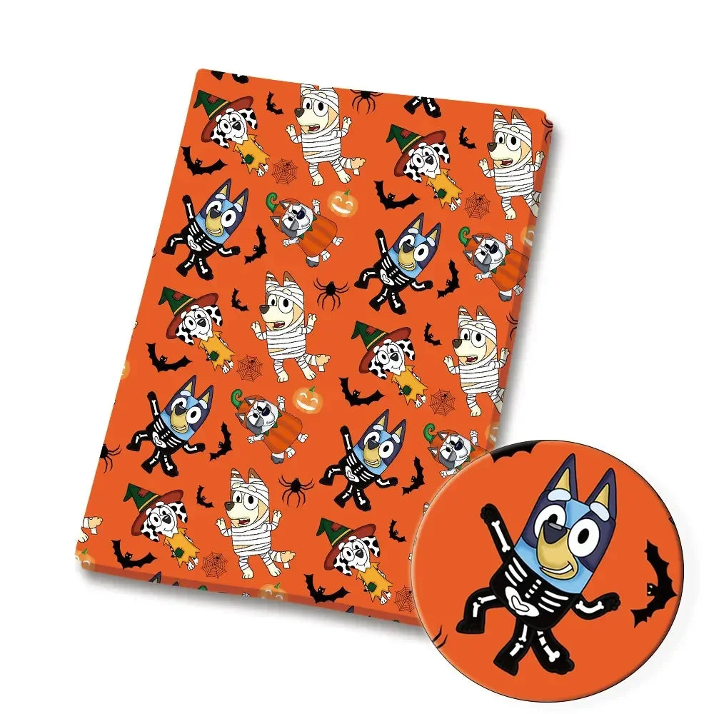 Bluey Fabric 140x50CM 漫画コットン生地 パッチワーク ティッシュ 子供用 ホームテキスタイル 裁縫 人形 ドレス カーテン ポリエステルコットン生地