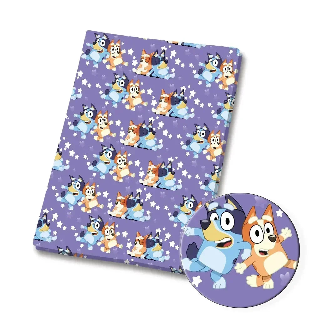 Bluey Fabric 140x50CM 漫画コットン生地 パッチワーク ティッシュ 子供用 ホームテキスタイル 裁縫 人形 ドレス カーテン ポリエステルコットン生地