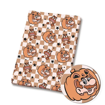Mario Cartoon Stoff Heißer DIY140 * 50cm Handgemachte Nähen Patchwork Quilten Baby Kleid Hause Blatt Gedruckt Stoff Stoff Nähen Kinder stoff 