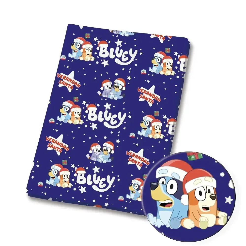 Bluey Fabric 140x50CM 漫画コットン生地 パッチワーク ティッシュ 子供用 ホームテキスタイル 裁縫 人形 ドレス カーテン ポリエステルコットン生地