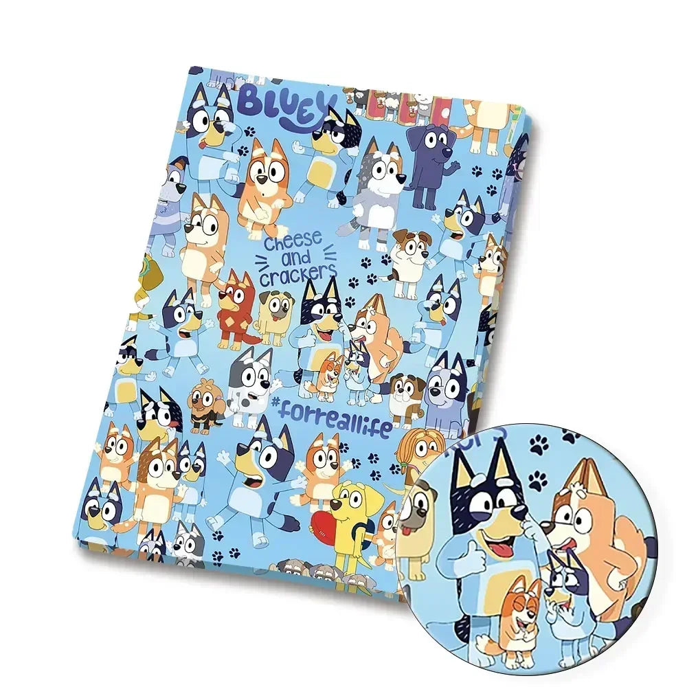 Bluey Fabric 140x50CM 漫画コットン生地 パッチワーク ティッシュ 子供用 ホームテキスタイル 裁縫 人形 ドレス カーテン ポリエステルコットン生地