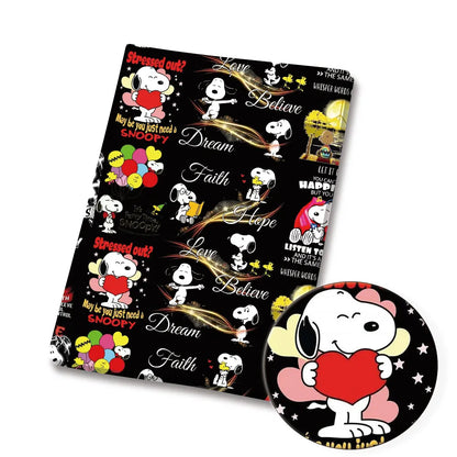 Snoopy-Cartoon-Stoff, heiß, DIY, 140 x 50 cm, handgefertigt, Nähen, Patchwork, Quilten, Babykleid, Heimtuch, bedruckter Stoff, Stoff zum Nähen, Kinderstoff 