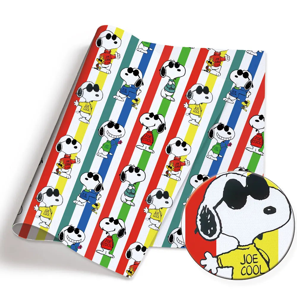 Snoopy-Cartoon-Stoff, heiß, DIY, 140 x 50 cm, handgefertigt, Nähen, Patchwork, Quilten, Babykleid, Heimtuch, bedruckter Stoff, Stoff zum Nähen, Kinderstoff 
