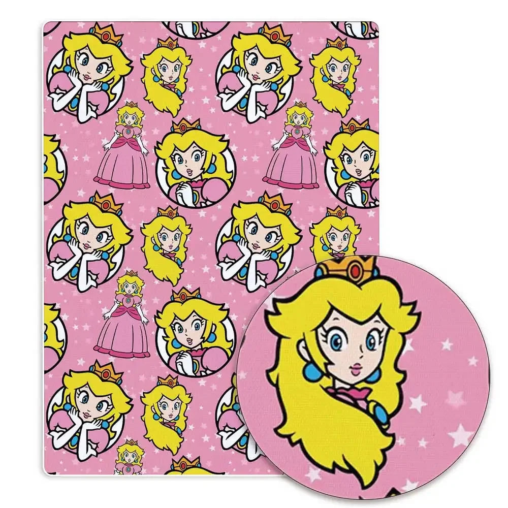 Mario Cartoon Stoff Heißer DIY140 * 50cm Handgemachte Nähen Patchwork Quilten Baby Kleid Hause Blatt Gedruckt Stoff Stoff Nähen Kinder stoff 