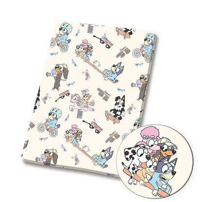 Bluey Fabric 140x50CM 漫画コットン生地 パッチワーク ティッシュ 子供用 ホームテキスタイル 裁縫 人形 ドレス カーテン ポリエステルコットン生地