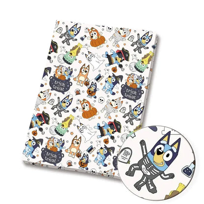 Bluey Fabric 140x50CM 漫画コットン生地 パッチワーク ティッシュ 子供用 ホームテキスタイル 裁縫 人形 ドレス カーテン ポリエステルコットン生地