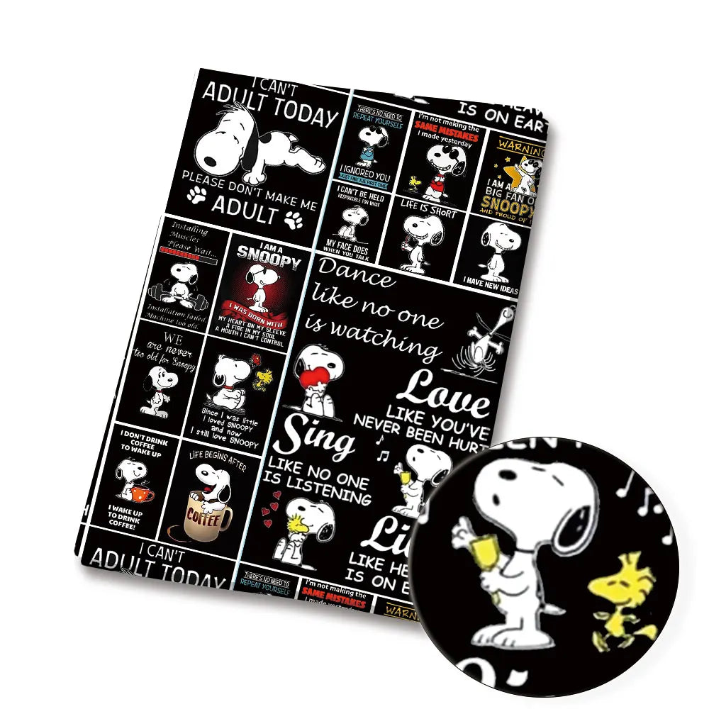 Snoopy-Cartoon-Stoff, heiß, DIY, 140 x 50 cm, handgefertigt, Nähen, Patchwork, Quilten, Babykleid, Heimtuch, bedruckter Stoff, Stoff zum Nähen, Kinderstoff 