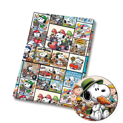 Snoopy-Cartoon-Stoff, heiß, DIY, 140 x 50 cm, handgefertigt, Nähen, Patchwork, Quilten, Babykleid, Heimtuch, bedruckter Stoff, Stoff zum Nähen, Kinderstoff 